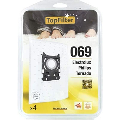 Afbeelding van Set van 4 stofzuigerzakken voor Zelmer en Elcotec TopFilter Premium