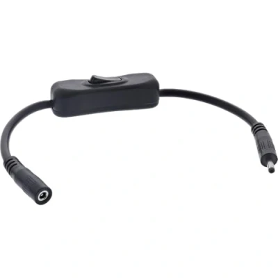 Afbeelding van InLine DC kabel met schakelaar (0.20 m), Stroomkabel