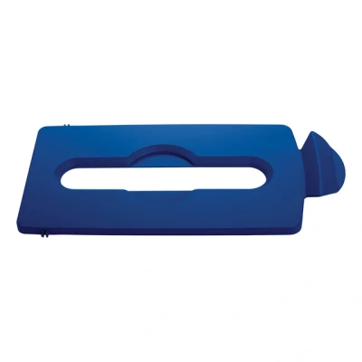 Afbeelding van Deksel Rubbermaid Slim Jim Recyclestation inwerpopening voor papier blauw