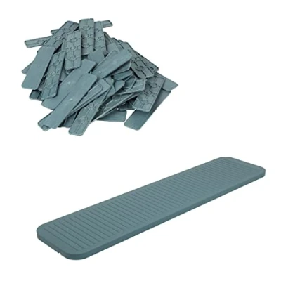 Afbeelding van 100 stuks afstandhouders kunststof, beglazingsblokken, mm x 24 1 6 mm, onderlegplaten afstandsplaatjes, kunststof plaat, compensatieplaatjes, onderlegwiggen, meubels, raamwiggen (dikte: 2 mm)
