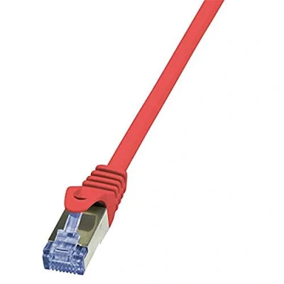 Afbeelding van LogiLink CQ3094S CAT6A S/FTP patchkabel PrimeLine AWG26 PIMF LSZH rood 10m