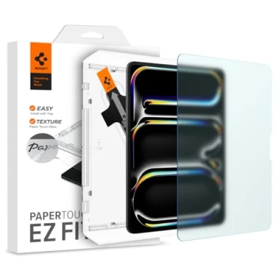 Afbeelding van Spigen Paper Touch Apple iPad Pro 13 (2024) Screen Protector met Montageframe