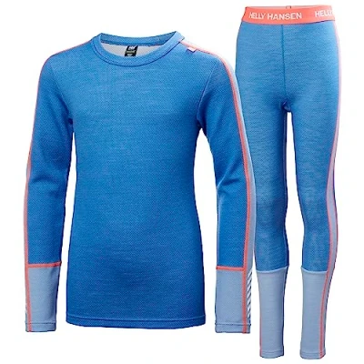 Afbeelding van Helly Hansen Junior Unisex Jr LIFA Merino Midweight Set, Ultra Blauw, 14