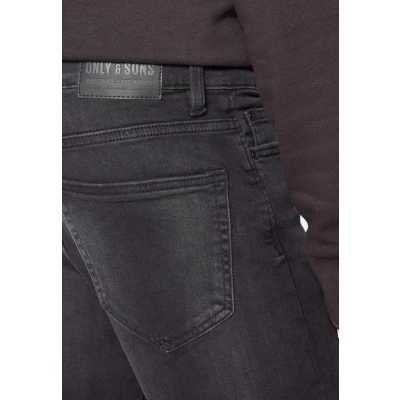 Afbeelding van ONLY &amp; SONS ONSLOOM slim fit Jeans voor mannen, jeans, Black Denim (22010447), 34W / 36L