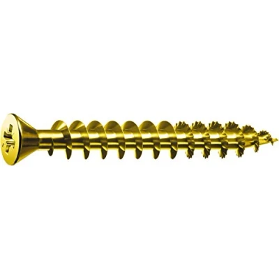 Afbeelding van SPAX Universele schroef, 3,0 x 12 mm, 1000 stuks, kruiskop Z1, kleine verzonken kop (Ø 5 mm), volledige schroefdraad, YELLOX, 0321020300125