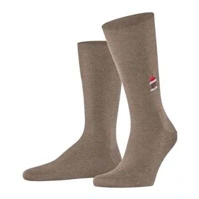 Afbeelding van FALKE heren sokken, Bruin (Nutmeg Melange 5410) Santa Chimney, 45/46 EU