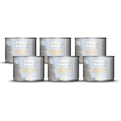 Afbeelding van MjAMjAM premium natvoer voor katten geblancheerde kip met gestoomde pompoen en saus, pak van 6 (6 x 185 g), graanvrij extra vlees