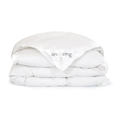 Afbeelding van Snoozing Mont Blanc 4 seizoenen dekbed Eenpersoons 140x200 cm Wit