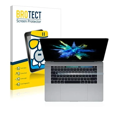 Afbeelding van BROTECT Antireflecterende Glas Screen Protector Mat voor Apple MacBook Pro 15&quot; 2017 (ALLEEN Touch Bar) Schermbeschermer [Folie niet Glas]