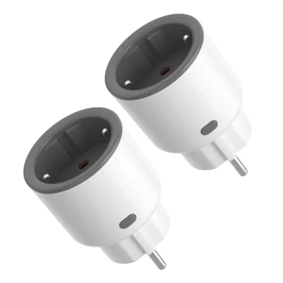 Afbeelding van SONOFF S60TPF Smart Socket 16A 2.4G WIFI Plug met timer, vermogensstatistieken 2 Pack, overbelastingsbeveiliging, stembediening, compatibel Alexa, Google Home