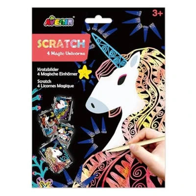 Afbeelding van Scratch Creatief Speelgoed Kraskaarten Unicorns