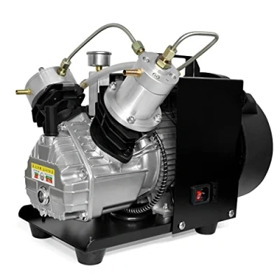 Afbeelding van TUXING 4500Psi Pcp Luchtcompressor, Scuba Tank Mini Dubbele Cilinder Hogedruk Luchtcompressor voor Paintball/Scuba Vullen 220V (TXEDM041)