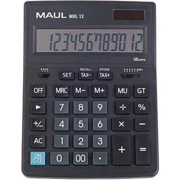 Afbeelding van MAUL bureaurekenmachine MXL 12, zwart