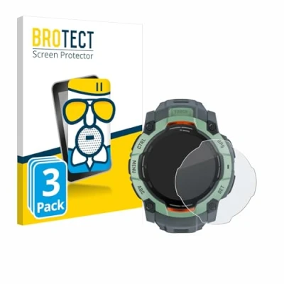Afbeelding van BROTECT Antireflecterende Glas Screen Protector Mat voor Garmin Instinct 3 AMOLED (50 mm) (3 Stuks) Schermbeschermer [Folie niet Gehard Glas]