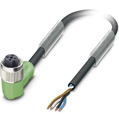 Afbeelding van Phoenix Contact 1527731 Sensor/actuator connector, geassembleerd M12 Aantal polen: 4 Bus, haaks 10.00 m 1 stuk(s)
