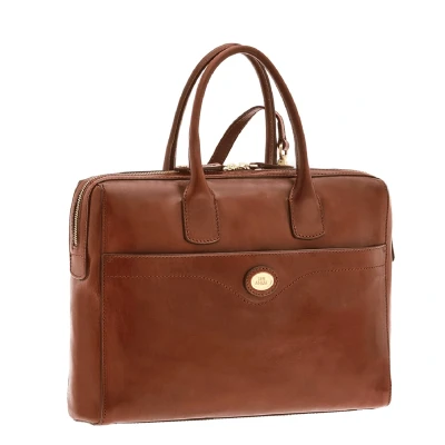 Afbeelding van The Bridge Story Donna Briefcase brown Laptoptas Aktetas