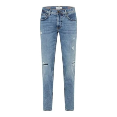 Afbeelding van BRAX Style Chris Heritage Flex Five Pocket Jeans voor heren in de stijl Chris, Slate Blue Used, 44W x 36L