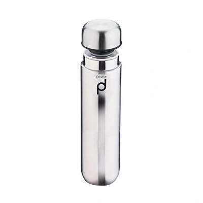 Afbeelding van Pioneer DrinkPod thermosfles van roestvrij staal, 0,3 l, dubbelwandig, thermovoedselcontainer, 6 uur warm, 24 koel, lekvrij, BPA vrij, hoogglans