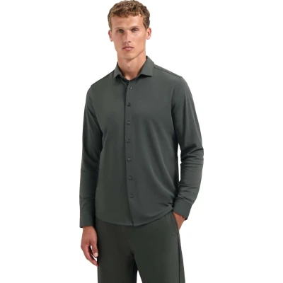Afbeelding van No Excess Shirt Jersey Travel 29410885 Donkergrijs Heren The Stone