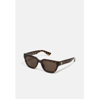 Afbeelding van Gucci Unisex Zonnebril, Maat: One Size, Havana/havana/brown