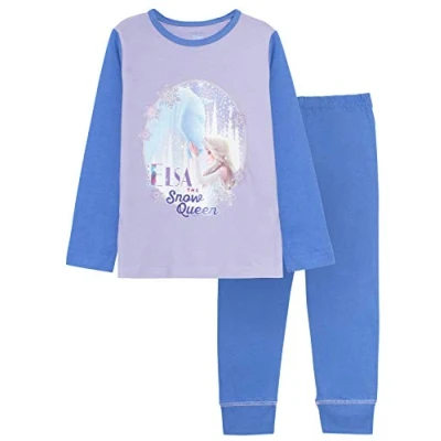 Afbeelding van Disney Frozen lange pyjama voor meisjes, Elsa Sneeuwkoningin, 7 8 jaar