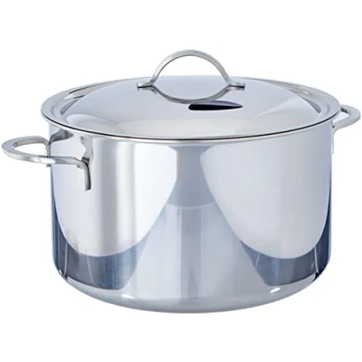 Afbeelding van Spring CRISTAL Vleespan met deksel, diameter: 20 cm, hoogte: 12 3,7 liter, roestvrij staal, geschikt voor inductie en alle andere warmtebronnen, vaatwasserbestendig, staal
