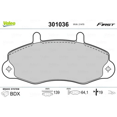 Afbeelding van Valeo Remblokset 301036
