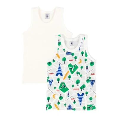 Afbeelding van Petit Bateau 2 tanktops Varian12A, Variant 1:, 12 Jaren