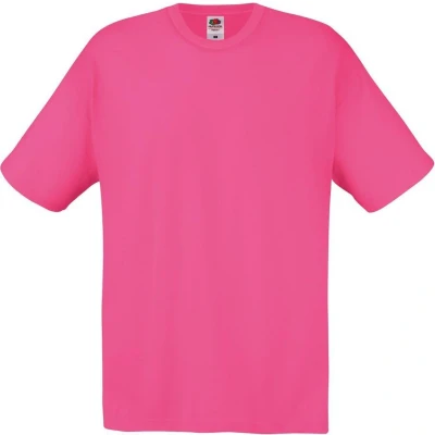 Afbeelding van Fruit Of The Loom Heren Screen Stars Origineel Vol Cut T shirt met korte mouwen (Fuchsia)
