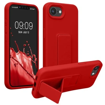 Afbeelding van kwmobile back cover voor smartphone geschikt Apple iPhone 16e 1x beschermhoesje van kunststof In rood
