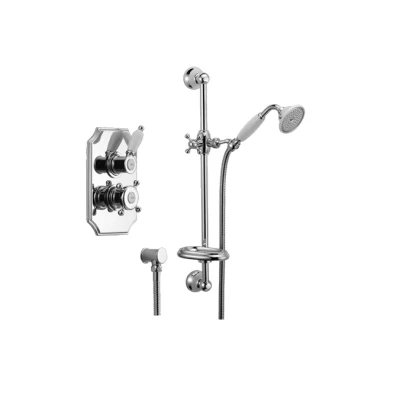 Afbeelding van Huber Victorian Thermostatische Inbouw Doucheset Goud 910.VT01H.AG