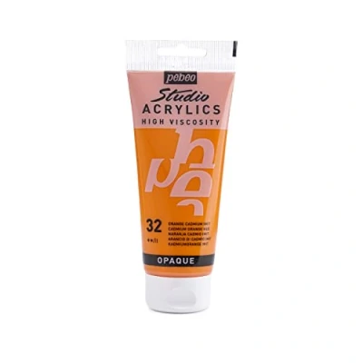 Afbeelding van Pébéo 837032 Studio acryl tube oranje cadmium imitatie 100 ml