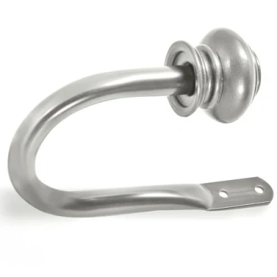 Afbeelding van Decopolitan Urn Holdback paar voor gordijnen, 1 inch, nieuw antiek zilver