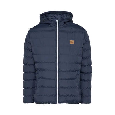 Afbeelding van Urban ClassicsherenJasBasic Bubble Jacket,Navy/wit/navy,L