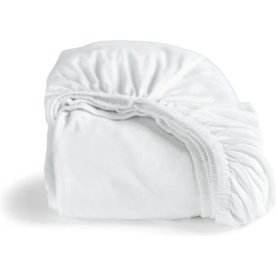Afbeelding van Hoeslaken Cinderella White (Double Jersey) 140 x 210/220 cm