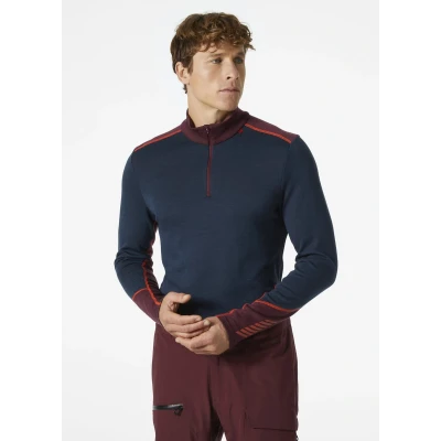 Afbeelding van Helly Hansen Men Lifa Merino Midweight 1/2 Zip Midnight maat XL