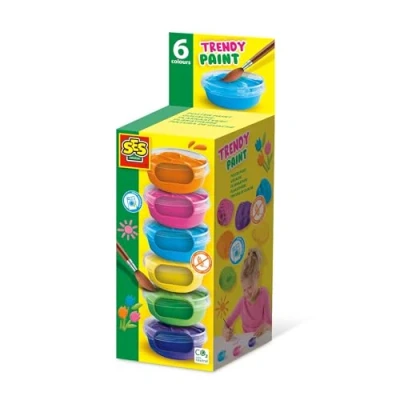 Afbeelding van SES Plakkaatverf Trendy, 6x45ml