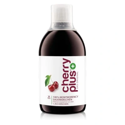 Afbeelding van Cherry PLUS concentraat van 1.450 Montmorency zure kersen sterk geconcentreerd (uit direct sap) natuurlijk 1x 500 ml