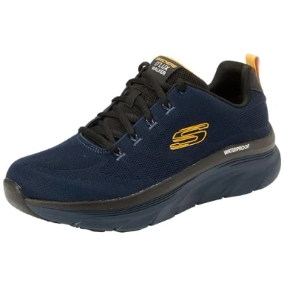 Afbeelding van Skechers Heren 232362 Nvyl Sneaker, Navy Engineered Mesh Gele Trim, 45 EU