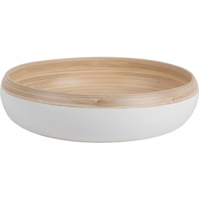 Afbeelding van Present Time Schaal Puro Sphere Wit Ø30cm Scandinavisch Sinterklaas cadeau cadeautjes vrouw man voor haar hem Sint Kado