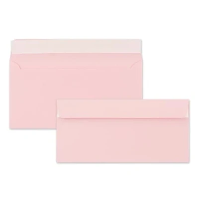 Afbeelding van 25 enveloppen DIN lang roze 110 g/m² 11 x 22 cm zeer vormvast zelfklevend kwaliteitsmerk: FarbenFroh by GUSTAV NEUSER