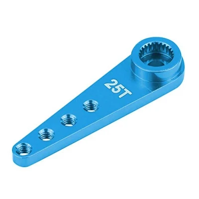 Afbeelding van Dilwe RC Auto Servoarm, CNC Bearbeitung Aluminiumlegierung 25T Servoarm f¨¹r WPL 1627 Fernbedienung LKW Zubeh?rteile(Blau)