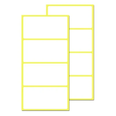 Afbeelding van 200 Stuks, 100 x 50 mm Groot Witte Zelfklevende Etiketten Stickers Labels Om Op Te Schrijven