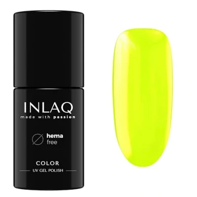 Afbeelding van INLAQ® HEMA Free Gel Nagellak Lichtgeel 6 ml Langdurige UV LED Gellack Gemakkelijk aan te Brengen Collectie Neon Spectrum Gellak Hemvrije
