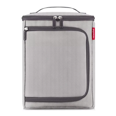 Afbeelding van Reisenthel Coolerbox Koeltas 6 blikjes 7L Herringbone Grey Lichtgrijs