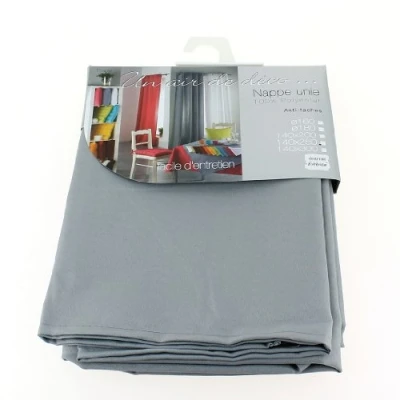 Afbeelding van Wicotex Tafellaken lichtgrijs polyester 140 x 200 cm