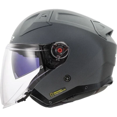 Afbeelding van LS2 OF603 Infinity II Concrete Jet Helm, grijs, afmeting XL voor man