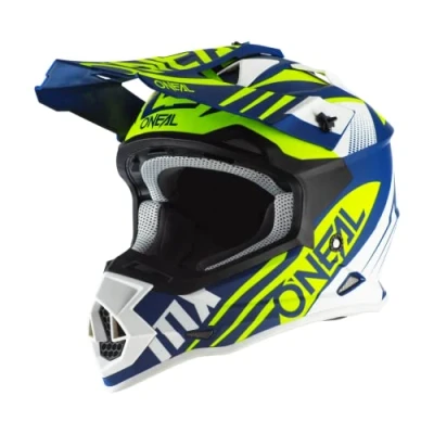 Afbeelding van O&#039;NEAL Motorcrosshelm MX Enduro ABS schaal, veiligheidsstandaard ECE 2205, ventilatieopeningen voor optimale ventilatie en koeling 2SRS helm Spyde 20 Volwassen Blauw/wit/geel Maat L