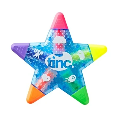 Afbeelding van Tinc Star Shaped 5 in 1 Multi gekleurde markeerstift voor kinderen Blauw