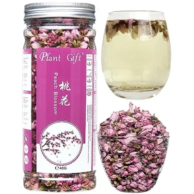 Afbeelding van Plant Gift Dried Peach Blossom 40g/1.41oz 桃花 gedroogde perzikbloesem, perzikbloem, organische perziken bloem voor thee, kruiden, bloemendiy vaartuig